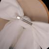 hokojix Delicate Bride Layer Veil Headpieces with Ribbon Bowknot Veil Wedding Party Bride Veil Festival Photography Veil view 4