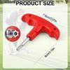 XIHIRCD Golf Torque Wrench, Adjustable Golf Tool with Plastic Handle Metal Golf Driver Tool Golf Driver Spike Wrench Portable Golf Club Adjustment Head Tool for Golf Club Driver Equipment (Red) view 2