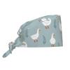 Goose Gooses Geese Leaves Working Cap Scrub Cap with Sweatband Adjustable Unisex Women Tie Back Hat Nurse Surgical Caps view 1
