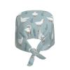 Goose Gooses Geese Leaves Working Cap Scrub Cap with Sweatband Adjustable Unisex Women Tie Back Hat Nurse Surgical Caps view 2
