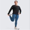CRZ YOGA Womens Long Sleeve Tops High Crew Neck Casual Fall Shirts Basic Quick Dry Workout Athletic T-Shirt Black Medium view 3