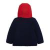 Carter's Boys Midweight Reversible Sherpa-to-Poly Hooded Jacket, Navy, 4T view 3