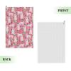 Xsovgoi Great Pyrenees Dog Floral Flower Waffle Golf Towels (24"X16") for Golf Bag with Hook and Loop Fastener view 2