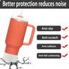 2Pcs Silicone Boot Sleeve for Stanley IceFlow Fast Flow Water Bottle 24oz,Silicone Boot Bumper for Stanley Quencher 40oz,for IceFlow 20oz 30oz,for Quick Flip GO 24oz BottleThickened (White) view 3