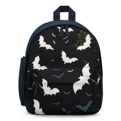 NQHJT White Bats Backpack for Men Women Cute Bookbag Casual Bag Lightweight Backpack for Travel Work