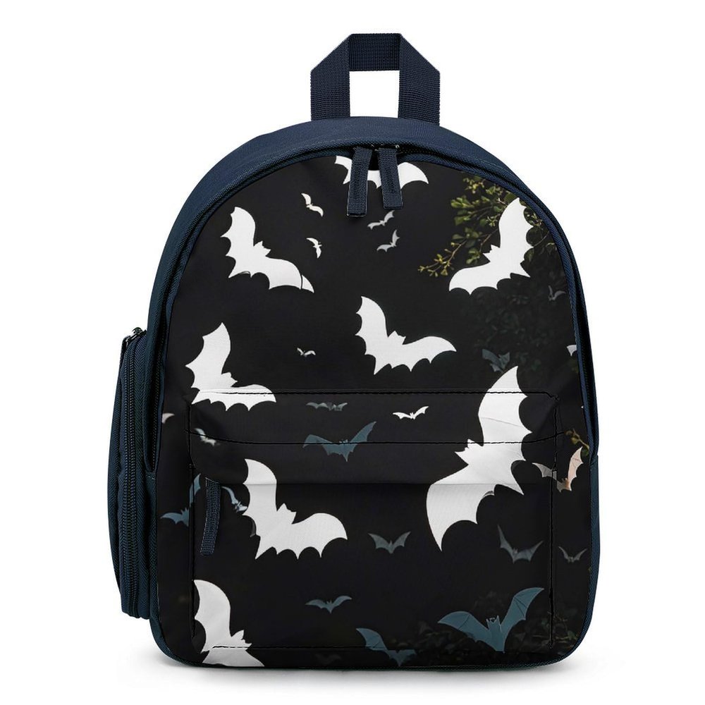 NQHJT White Bats Backpack for Men Women Cute Bookbag Casual Bag Lightweight Backpack for Travel Work