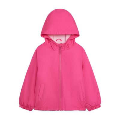 Carter's Girls' leece-Lined Midweight Hooded Jacket Baby Toddler and Kids, Fuchsia, 12 Months
