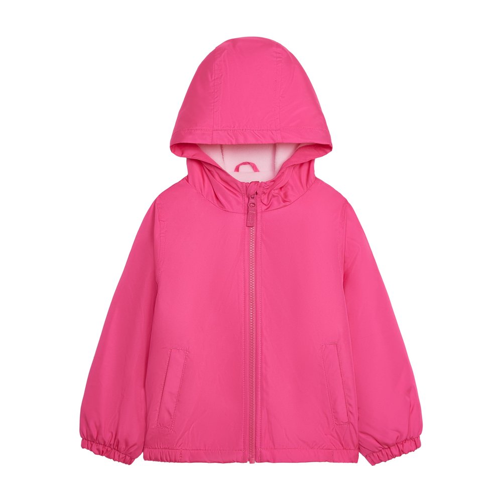 Carter's Girls' leece-Lined Midweight Hooded Jacket Baby Toddler and Kids, Fuchsia, 12 Months
