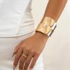 Hoheng Gold Cuff Bracelet Gold Bracelets for Women Chunky Gold Arm Cuff Bracelets Chunky Rings Punk Jewelry Birthday Gifts view 2