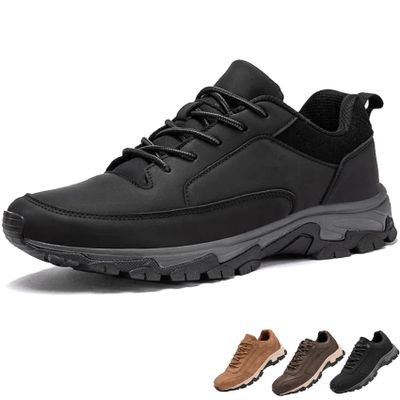 Bestofoot Mens Shoes,Bestofoot Orthopedic Mens Sneakers,Men's Comfortable Lightweight Shoe with Arch Support (Black,43)