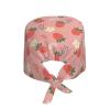 Cute Strawberry Strawberries Flowers Working Cap Scrub Cap with Sweatband Adjustable Unisex Women Tie Back Hat Nurse Surgical Caps view 2