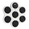Jauarta Music Boxing Machine Adjustable Speed Stress Relief Timer Recording Wall Mounted Electronic Boxing Workout Target with Gloves for Home Indoor (White) view 1