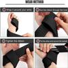 10xsport Anti-Slip Weightlifting Straps - Padded Neoprene Lifting Wrist Straps for Weightlifting, Bodybuilding, Powerlifting, Strength Training, Deadlifts - Durable Gym Straps for Men & Women, Heavy Pull Support (Red) view 2