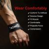10xsport Anti-Slip Weightlifting Straps - Padded Neoprene Lifting Wrist Straps for Weightlifting, Bodybuilding, Powerlifting, Strength Training, Deadlifts - Durable Gym Straps for Men & Women, Heavy Pull Support (Red) view 4
