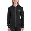 10xSport Unisex Zip Hoodie - Lightweight, Modern Fit with Hood, Front Zip & Kangaroo Pocket (XS, Black) view 1