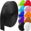 Grosun 25 Yards Nylon Webbing 1 inch 1.5 inch 2 inch Webbing Nylon Strap Backpack Straps Belt, 10 25 50 3.3 Yards Webbing (Black, 2 inch) view 1