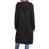 Womens Zip Up Jacket Fleece Long Jacket Y2k Hoodie Casual Loose Fit Hooded Sweatshirt Women Full Zip Plus Size Tunic Sweatshirt Mid Length Trendy Long Sleeve Oversized Hoodie Cozy Cardigan Jacket view 3