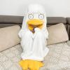 BXT Funny Duck Feet House Slippers for Women Men Cute Fluffy Novelty Claw Paw Animal Indoor Home Shoes for Cosplay, Halloween (yellow) view 2
