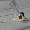 316 Stainless Steel Bimini Top Ball Deck Hinge, Heavy Duty Removable Pin Side Mount Marine Hinge view 2