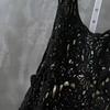 LIXINGHEITANG Women Spring Crochet Camisole Bohemian Out Collar Knitted Vest Casual Loose Sleeveless Top s1 Black8 M view 2