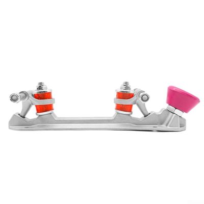 1 Pair Roller Skating Plate Aluminum Alloy Quad Roller Skate Plate Repair Replacement Parts(for size 39-40 red)