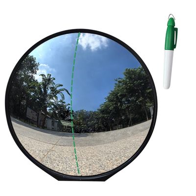 Scott Edward 12 Inches/30cm Diameter Golf Convex Mirror Swing Training Mirror for Swing Trainer, Golf Practice Mirror Stepless Angle Adjustable Shatter Resistant Mirror Foldable Stand