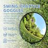 Scott Edward 12 Inches/30cm Diameter Golf Convex Mirror Swing Training Mirror for Swing Trainer, Golf Practice Mirror Stepless Angle Adjustable Shatter Resistant Mirror Foldable Stand view 4