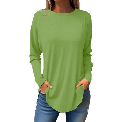 Prime Big Deal Days October 8-9 Beige Long Sleeve Shirt Fall Blouses for Women Womens Tunics Tops Fall Long Sleeve Tops for Women Blouses for Women Casual Womens Tops 2024 1-Green X-Large
