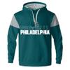 Kbuzevi Philadelphia Custom Hoodie Customized Name Number Football Sweatshirt Personalized Pullover Sport Hoodies for Men Women Kids view 2