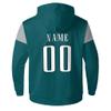 Kbuzevi Philadelphia Custom Hoodie Customized Name Number Football Sweatshirt Personalized Pullover Sport Hoodies for Men Women Kids view 3