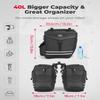 KEMIMOTO Product Image Bike Panniers Bag 40L Bike Panniers for Rear Rack, Bike Handlebar Bag with Rain Cover Front Bike Bag for Bicycles - Dual Waterproof Zippers for Mountain Road Bike view 3