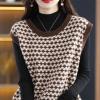 LIXINGHEITANG Autumn Winter Women Retro Sleeveless Loose Sweater Vest Female Casual Streetwear O Neck Knitted Waistcoat s2 Khaki S view 4