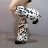 BWGHBH Women's Furry Leg Warmers Faux Fur Girl's Boot Covers Winter Warm Leg Cuffs For Party Christmas Costume Leopard 01 20cm view 2