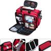 Portable First Aid Kit Bag, Waterproof Oxford Cloth Nurse Tote Bag, Outdoor Emergency Medical Kit, High Capacity Medical Shoulder Bag(Red) view 2
