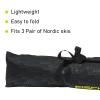 Fischer Skicase ECO XC - Durable Lightweight Easy Foldable 210 cm Long Nordic Skis Bag with Handle Straps | 3 Ski Pair Capacity view 4