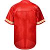 Atonmore Men Blank Plain Football Jersey, Adult Hip Hop Hipster Short Sleeve Mesh Pullover Shirts,Custom Sports Uniforms for Party(Red,3X-Large) view 3