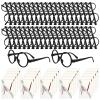 Alomois 100pcs Halloween Party Favors Wizard Glasses with Round Frame No Lenses Tattoos for Halloween Decoration Accessories school costume accessories view 1