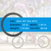 14/16/18/20/22 Inch Bike Tire, Puncture Protection Replacement Tyre for Mountain, Road, Hybrid, Ebike, Folding Bicycle, 14x1.9, 16x1.95, 18x1.95, 20x1.95, 20x2.125, 22x1.95 view 3
