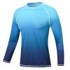 (Size: L) 2 Pack Men's Swim Shirts Rashguard UPF 50+ UV Sun Protection Shirt Athletic Workout Running Hiking T-Shirt Swimwear view 2