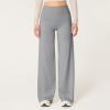 Wide Leg Pants for Women Stretch Flare Yoga Pants Comfy High Waisted Tummy Control Bootcut Leggings Athletic Pants(Grey, XL) view 3