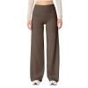 Wide Leg Pants for Women Stretch Flare Yoga Pants Comfy High Waisted Tummy Control Bootcut Leggings Athletic Pants(Coffee, XL) view 1