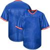 Atonmore Men Blank Plain Football Jersey, Adult Hip Hop Hipster Short Sleeve Mesh Pullover Shirts,Custom Sports Uniforms for Party(BE-Blue,Large) view 1