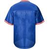 Atonmore Men Blank Plain Football Jersey, Adult Hip Hop Hipster Short Sleeve Mesh Pullover Shirts,Custom Sports Uniforms for Party(BE-Blue,Large) view 3