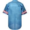 Atonmore Men Blank Plain Football Jersey, Adult Hip Hop Hipster Short Sleeve Mesh Pullover Shirts,Custom Sports Uniforms for Party(Light Blue,Medium) view 3