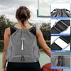 BROTOU Soccer Drawstring Backpack, Basketball Bag, Volleyball Football Bags with Ball and Shoe Compartment (1- Reflective strip, Gray) view 3