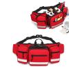 First Aid Fanny Pack Bag, First Aid Bags Empty, Lifeguard Hip Pack, Portable Trauma Bag with Reflective Strip Great for Hiking,Camping and Outdoor Sports view 1
