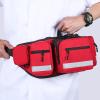 First Aid Fanny Pack Bag, First Aid Bags Empty, Lifeguard Hip Pack, Portable Trauma Bag with Reflective Strip Great for Hiking,Camping and Outdoor Sports view 3