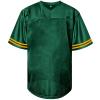 Atonmore Men Blank Plain Football Jersey, Adult Hip Hop Hipster Short Sleeve Mesh Pullover Shirts,Custom Sports Uniforms for Party(Green,XX-Large) view 3