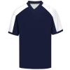 Atonmore Men Blank Plain Football Jersey, Adult Hip Hop Hipster Short Sleeve Mesh Pullover Shirts,Custom Sports Uniforms for Party(GE-Dark Blue,XX-Large) view 3
