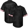 Atonmore Men Blank Plain Football Jersey, Adult Hip Hop Hipster Short Sleeve Mesh Pullover Shirts,Custom Sports Uniforms for Party(49-Black,3X-Large) view 1